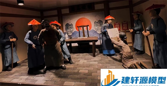 修文陈规除恶绅微缩场景